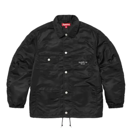 Supreme Nylon Chore Coat Jacket Black