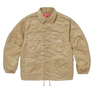 Supreme Nylon Chore Coat Jacket Tan