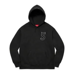 Supreme S Logo Hoodie Black